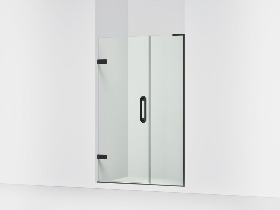 KOHLER K-27605-10L Components 45-1/4"?Çô46" W x 71-1/2" H frameless pivot shower door with 3/8" Crystal Clear glass and...