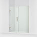 KOHLER K-27616-10L Composed 57-1/4"?Çô58" W x 71-1/2" H frameless pivot shower door with 3/8" Crystal Clear glass and...