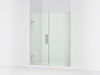 KOHLER K-27619-10L Components 58"?Çô58-3/4" W x 71-1/2" H frameless pivot shower door with 3/8" Crystal Clear glass and...