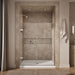 KOHLER K-27619-10L Components 58"?Çô58-3/4" W x 71-1/2" H frameless pivot shower door with 3/8" Crystal Clear glass and...