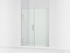 KOHLER K-27619-10L Components 58"?Çô58-3/4" W x 71-1/2" H frameless pivot shower door with 3/8" Crystal Clear glass and...
