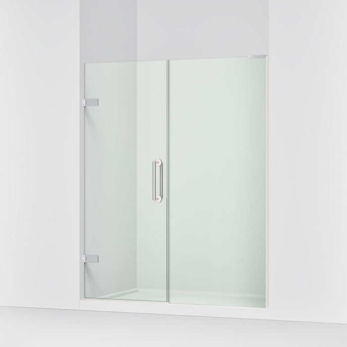 KOHLER K-27619-10L Components 58"?Çô58-3/4" W x 71-1/2" H frameless pivot shower door with 3/8" Crystal Clear glass and...