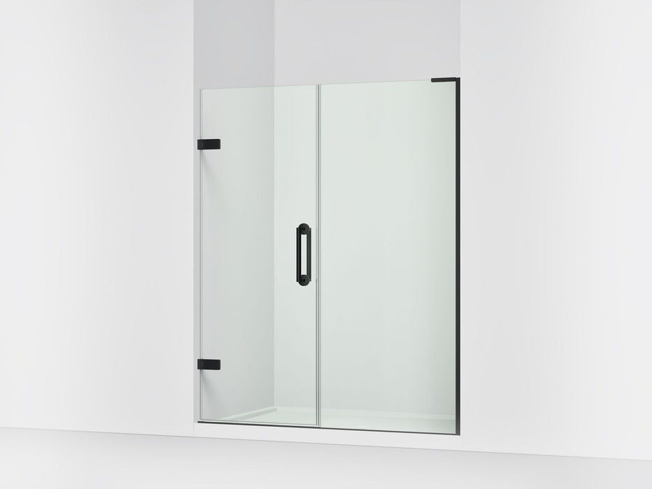 KOHLER K-27619-10L Components 58"?Çô58-3/4" W x 71-1/2" H frameless pivot shower door with 3/8" Crystal Clear glass and...