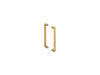KOHLER K-27678 Composed 11-1/2" Shower Door Handle, Vibrant Brushed Moderne Brass - 3/4 view of product