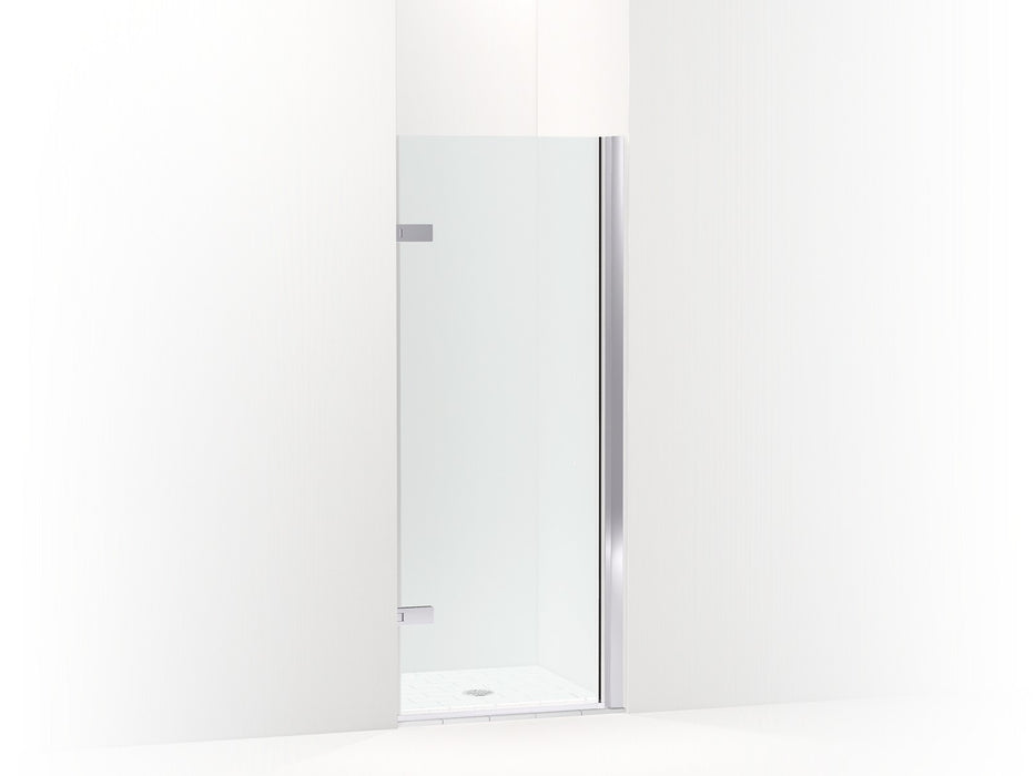 KOHLER K-27707-10L Composed 3/8" pivot door glass and hardware, no handle, bright polished silver