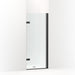KOHLER K-27707-10L Composed 3/8" pivot door glass and hardware, no handle, matte black