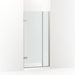 KOHLER K-27709-10L Composed 3/8" pivot door glass and hardware, no handle, anodized brushed nickel