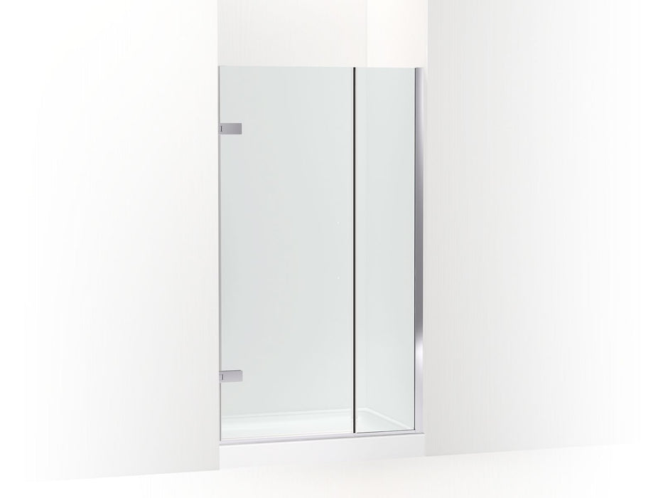 KOHLER K-27710-10L Composed 3/8" pivot door glass and hardware, no handle, bright polished silver
