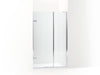 KOHLER K-27715-10L Composed 3/8" pivot door glass and hardware, no handle, bright polished silver