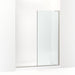 KOHLER K-27716-10L Composed 3/8" fixed panel glass and hardware, anodized brushed nickel