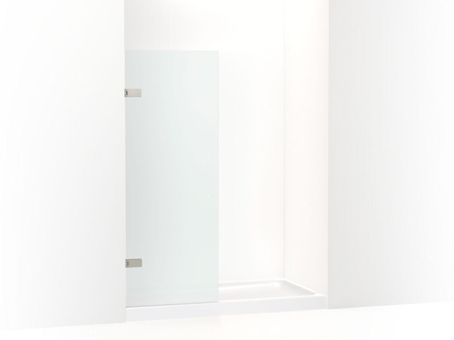 KOHLER K-27718 Composed™ 3/8" Moving Panel Glass and Hinges, vibrant brushed nickel