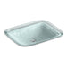 KOHLER K-2773-G2 Inia 20-3/4" rectangular drop-in bathroom sink, no overflow, opaque dew