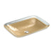 KOHLER K-2773-G7 Inia 20-3/4" rectangular drop-in bathroom sink, no overflow, opaque sandalwood