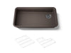KOHLER K-27785 Cairn 33" undermount single-bowl kitchen sink, matte brown