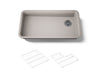KOHLER K-27785 Cairn 33" undermount single-bowl kitchen sink, matte taupe