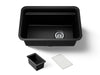 KOHLER K-27787 Cairn 27-1/2" undermount single-bowl utility sink, matte black