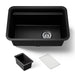 KOHLER K-27787 Cairn 27-1/2" undermount single-bowl utility sink, matte black - view 5