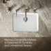 KOHLER K-28001 Cairn 24-1/2" undermount single-bowl kitchen sink, matte white - view 3