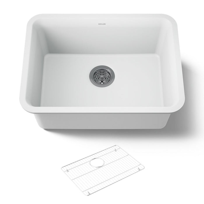 KOHLER K-28001 Cairn 24-1/2" undermount single-bowl kitchen sink
