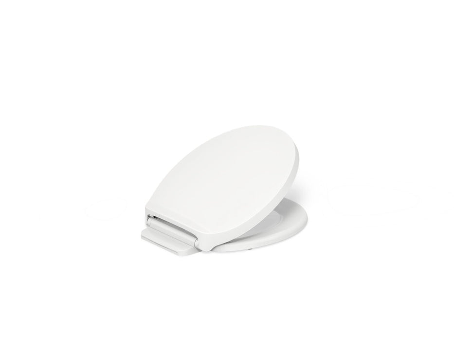 KOHLER K-28005 Drift ReadyLatch Quiet-Close round-front toilet seat, white