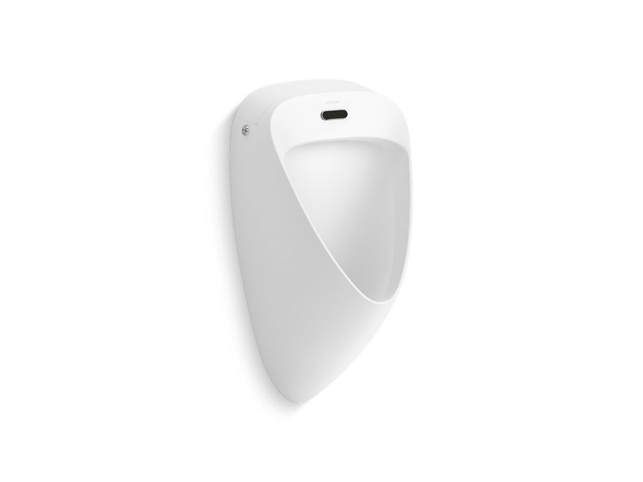 KOHLER K-28082-1DC Tend Washout half-stall 0.125 gpf touchless urinal, rear spud, white