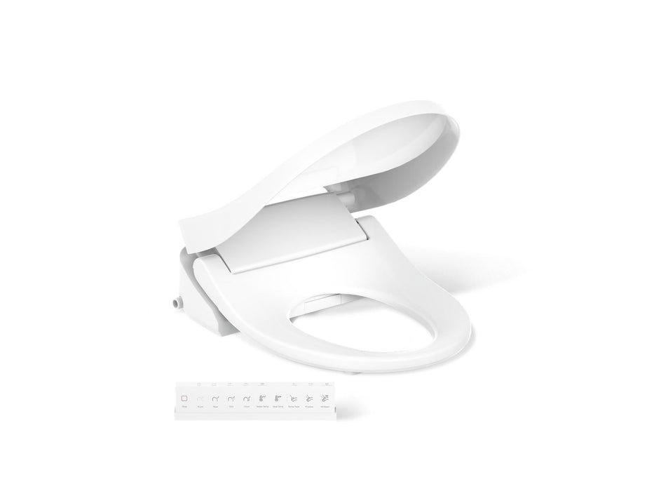 KOHLER K-28118 C3-325 Round-front bidet toilet seat with remote control