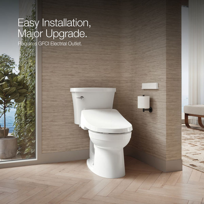 KOHLER K-28118 C3-325 Round-front bidet toilet seat with remote control
