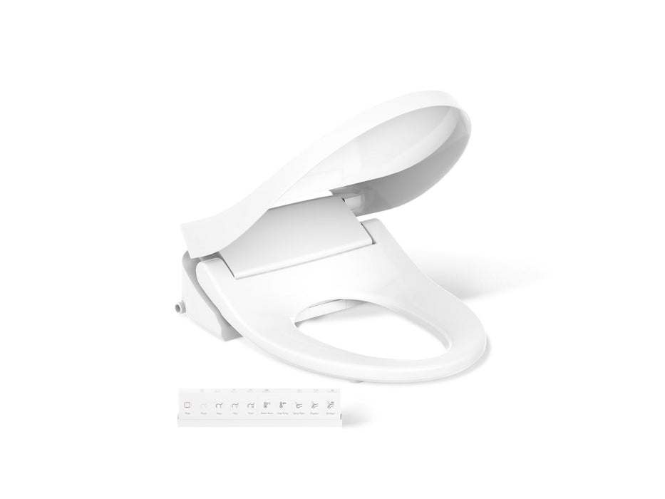KOHLER K-28119-0 PureWash E815 K-28119 C3-325 Elongated Bidet Toilet Seat with Remote Control, white