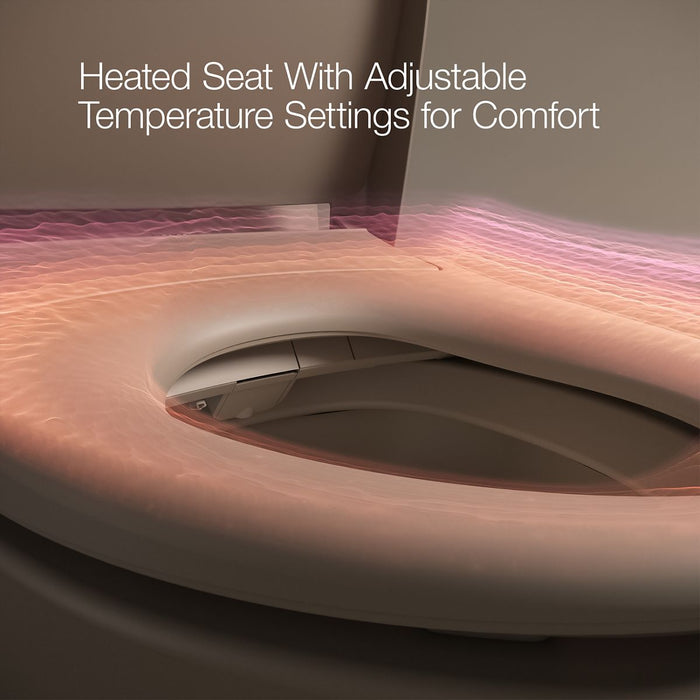 KOHLER K-28119-0 PureWash E815 K-28119 C3-325 Elongated Bidet Toilet Seat with Remote Control, white - view 2