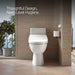 KOHLER K-28119-0 PureWash E815 K-28119 C3-325 Elongated Bidet Toilet Seat with Remote Control, white - view 5