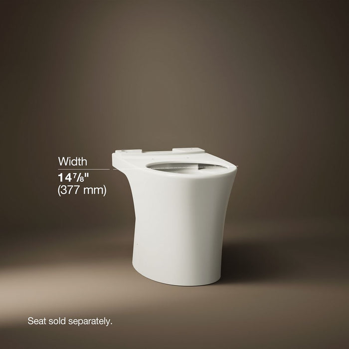 KOHLER K-28121 Veil Elongated toilet bowl with skirted trapway