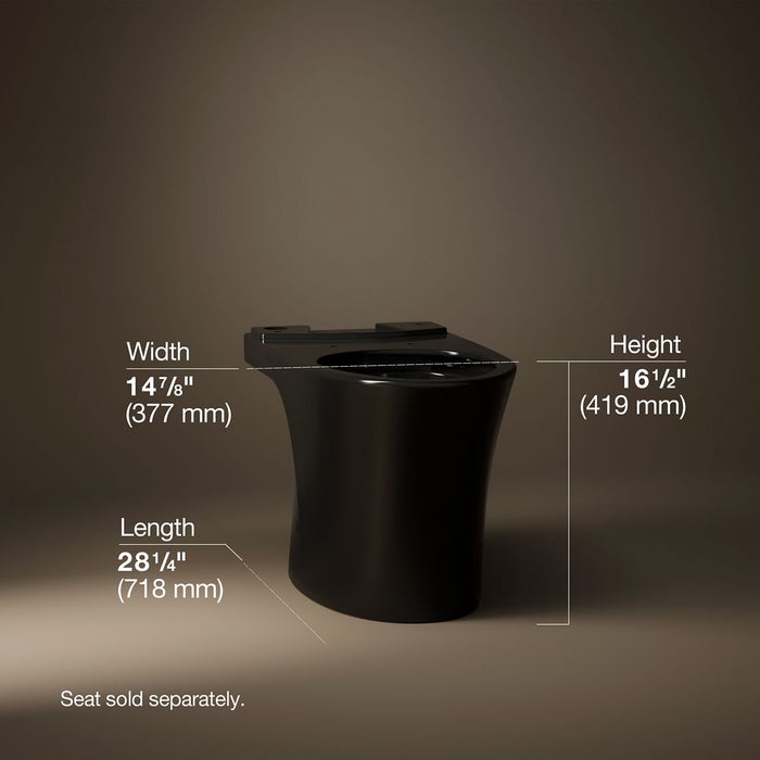 KOHLER K-28121 Veil Elongated toilet bowl with skirted trapway