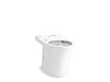 KOHLER K-28121-HC Veil Elongated toilet bowl with skirted trapway, white