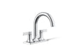 KOHLER K-28124-4N Venza Centerset bathroom sink faucet, 0.5 gpm, polished chrome