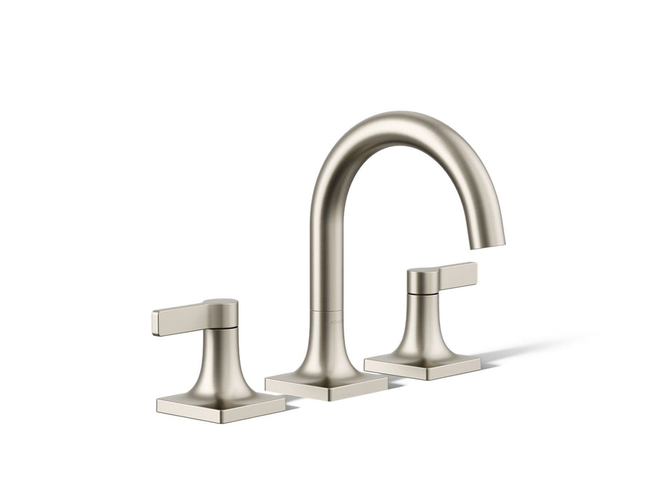 KOHLER K-28125-4N Venza Widespread bathroom sink faucet, 0.5 gpm, vibrant brushed nickel