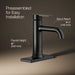 KOHLER K-28126-4 Venza Single-handle bathroom sink faucet, 1.2 gpm, matte black - view 3