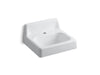 KOHLER K-2812-0 K-2812 Hudson 20" x 18" Wall-mount/concealed Arm Carrier Bathroom Sink with Single Faucet Hole and Lugs...
