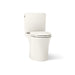 KOHLER K-28161-RA Veil Two-piece elongated toilet with skirted trapway, 1.28 gpf, biscuit