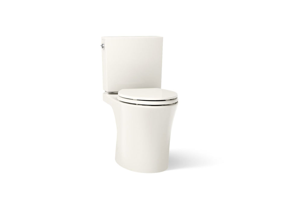 KOHLER K-28161-RA Veil Two-piece elongated toilet with skirted trapway, 1.28 gpf, biscuit
