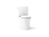 KOHLER K-28161 Veil Two-piece elongated toilet with skirted trapway, 1.28 gpf - White