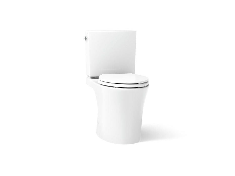KOHLER K-28161-RA Veil Two-piece elongated toilet with skirted trapway, 1.28 gpf, white