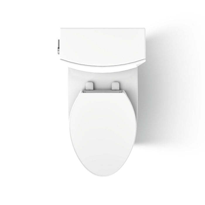 KOHLER K-28161 Veil Two-piece elongated toilet with skirted trapway, 1.28 gpf - White