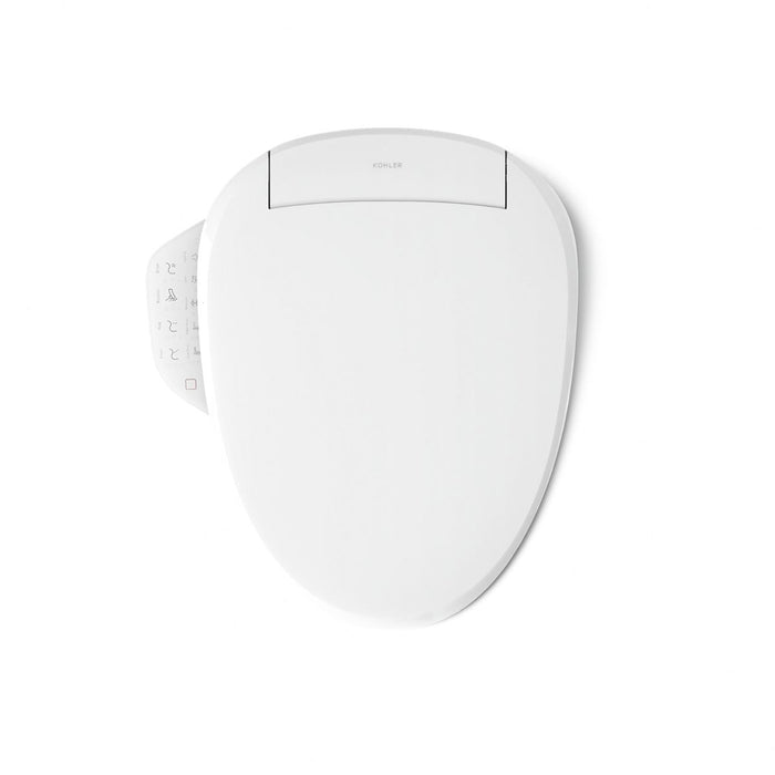 KOHLER K-28229 PureWash E725 Elongated bidet toilet seat with remote control, white - view 2