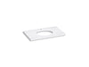 KOHLER K-28251 Silestone 37" quartz vanity top with oval cutout, eternal statuario