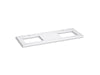KOHLER K-28255 Silestone 61" quartz vanity top with two rectangular cutouts, eternal statuario