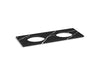 KOHLER K-28259 Silestone quartz 61" vanity top with double oval cutouts, eternal marquina