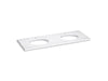KOHLER K-28259 Silestone quartz 61" vanity top with double oval cutouts, eternal statuario