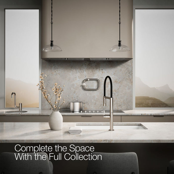 KOHLER K-28267 Components Semi-professional kitchen sink faucet with two-function sprayhead