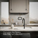 KOHLER K-28268 Components Pull-down kitchen sink faucet with two-function sprayhead, matte black with brushed moderne...