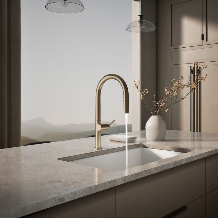 KOHLER K-28268 Components Pull-down kitchen sink faucet with two-function sprayhead